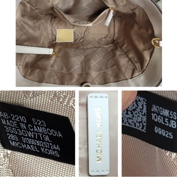 🎀 Michael Kors 3 SET Matching Shoulder Bag Tote Handbag Wallet Charm Pom NWT - Picture 11 of 14